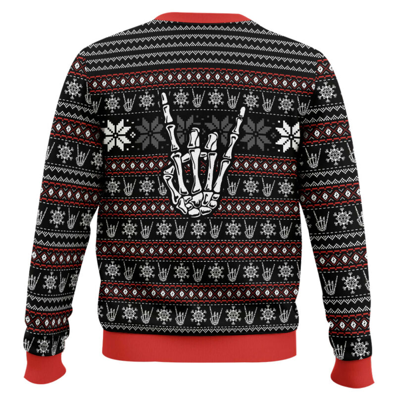 Hooktab Ronnie James Dio Ugly Christmas Sweater Hooktab Ronnie James Dio Ugly Christmas Sweater