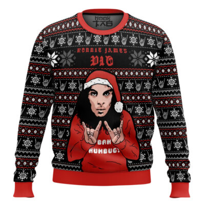 Hooktab Ronnie James Dio Ugly Christmas Sweater