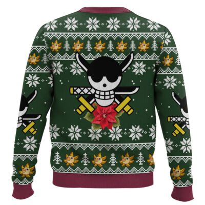 Hooktab Roronoa Zoro One Piece Ugly Christmas Sweater
