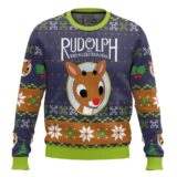 Hooktab Rudolph The Red-nosed Reindeer Ugly Christmas Sweater