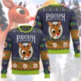 Hooktab Rudolph The Red-nosed Reindeer Ugly Christmas Sweater