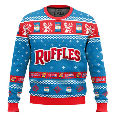 Hooktab Ruffles Ugly Christmas Sweater