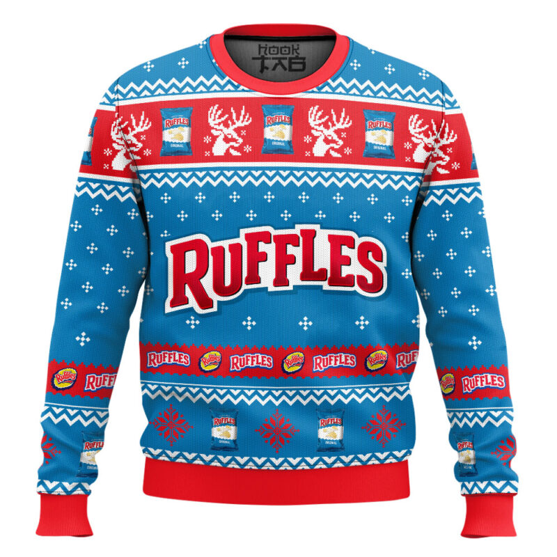Hooktab Ruffles Ugly Christmas Sweater
