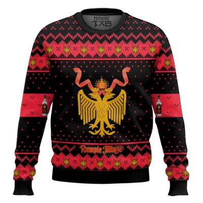 Hooktab Rumple Minze Peppermint Liquor Ugly Christmas Sweater