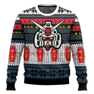 Hooktab RX 78 Gundam Ugly Christmas Sweater