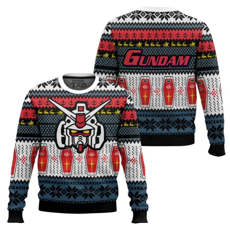 Hooktab RX 78 Gundam Ugly Christmas Sweater Hooktab RX 78 Gundam Ugly Christmas Sweater