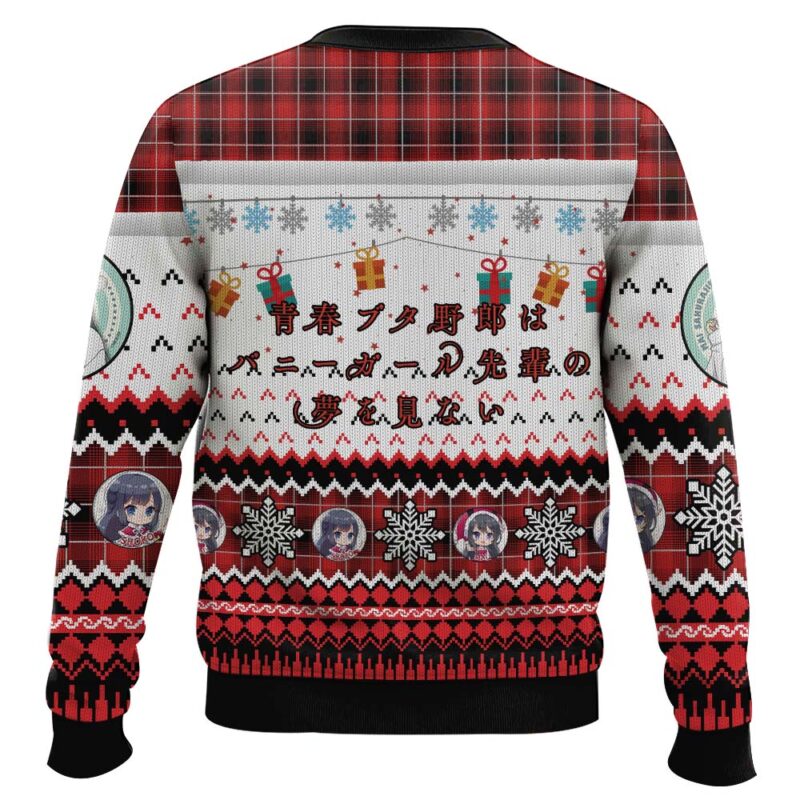 Hooktab Sad Snowman Rascal Does Not Dream Of Bunny Girl Senpai Ugly Christmas Sweater Hooktab Sad Snowman Rascal Does Not Dream Of Bunny Girl Senpai Ugly Christmas Sweater