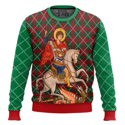 Hooktab Saint George Ugly Christmas Sweater