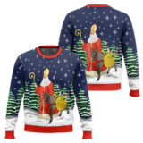 Hooktab Saint Nicholas Ugly Christmas Sweater