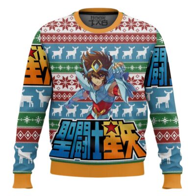 Hooktab Saint Seiya Ugly Christmas Sweater