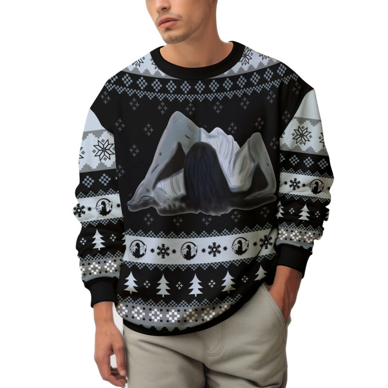 Hooktab Samara Comes To You The Ring Ugly Christmas Sweater Hooktab Samara Comes To You The Ring Ugly Christmas Sweater