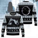 Hooktab Samara Comes To You The Ring Ugly Christmas Sweater