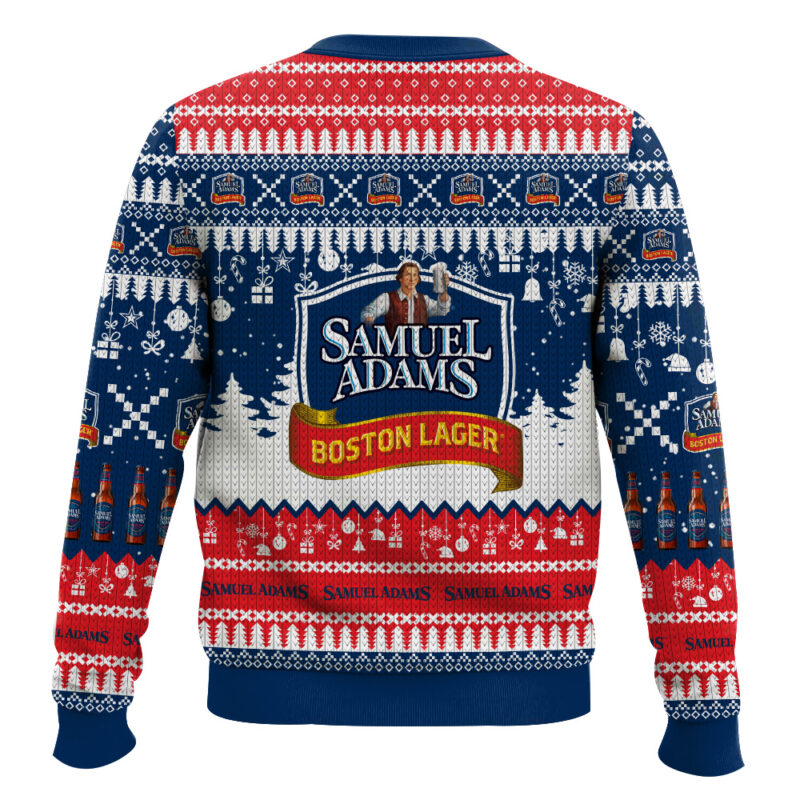 Hooktab Samuel Adams Boston Lager Ugly Christmas Sweater Hooktab Samuel Adams Boston Lager Ugly Christmas Sweater