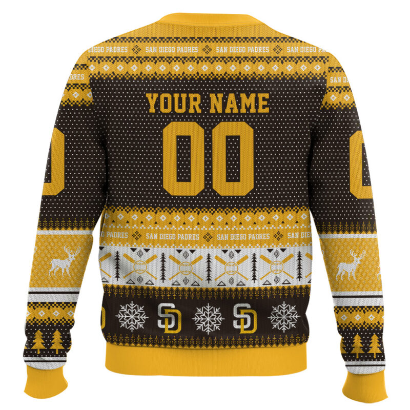 Hooktab San Diego Padres - Custom Name And Number Ugly Sweater Hooktab San Diego Padres - Custom Name And Number Ugly Sweater