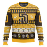 Hooktab San Diego Padres - Custom Name And Number Ugly Sweater