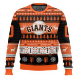 Hooktab San Francisco Giants - Custom Name And Number Ugly Sweater