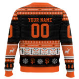 Hooktab San Francisco Giants - Custom Name And Number Ugly Sweater