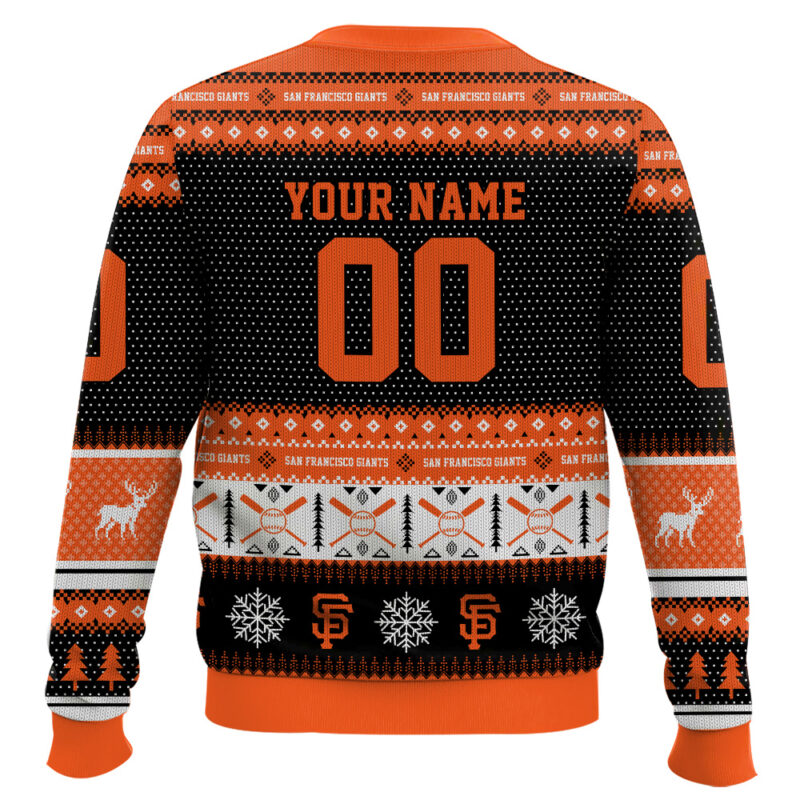 Hooktab San Francisco Giants - Custom Name And Number Ugly Sweater Hooktab San Francisco Giants - Custom Name And Number Ugly Sweater