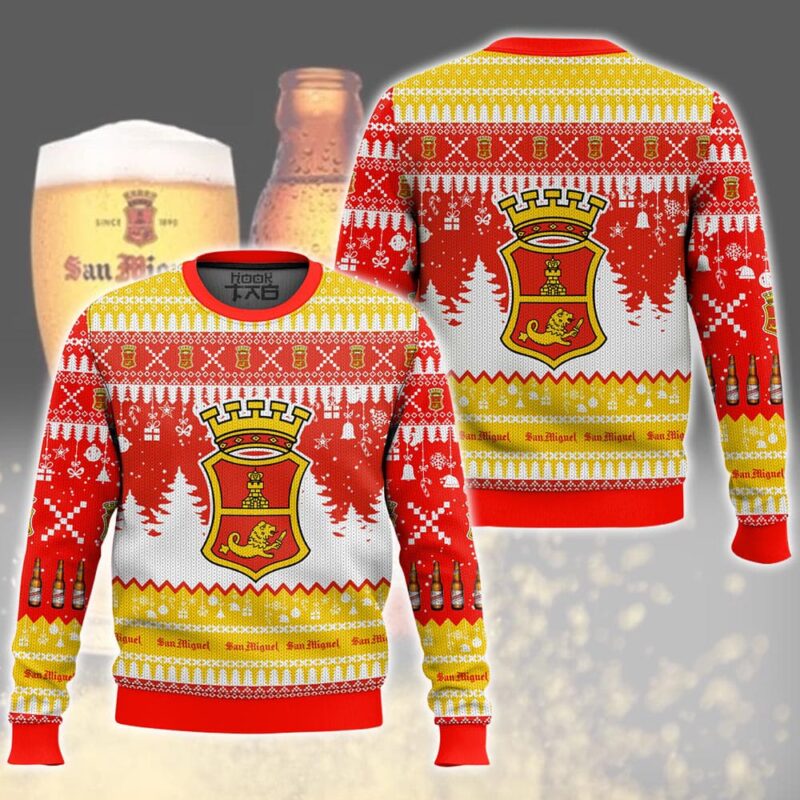 Hooktab San Miguel Brews Ugly Christmas Sweater Hooktab San Miguel Brews Ugly Christmas Sweater