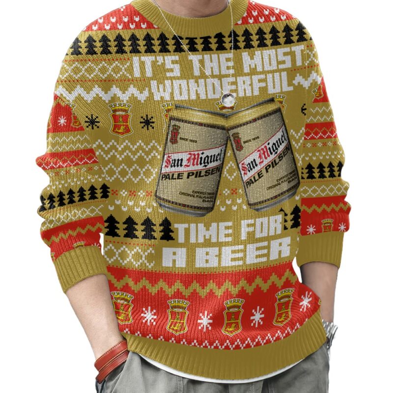 Hooktab San Miguel Pale Pilsen Ugly Christmas Sweater Hooktab San Miguel Pale Pilsen Ugly Christmas Sweater
