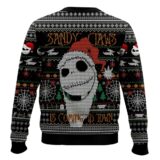 Hooktab Sandy Claws Is Coming To Town Jack Skellington Ugly Christmas Sweater