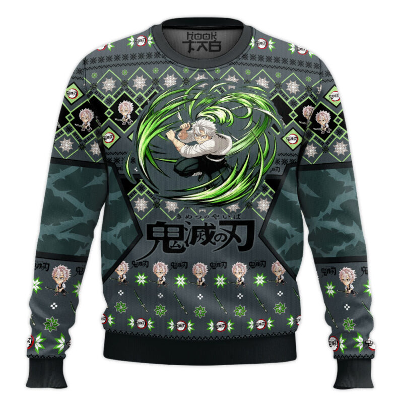 Hooktab Sanemi Shinazugawa Ugly Christmas Sweater