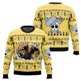 Hooktab Sanji One Piece Ugly Christmas Sweater