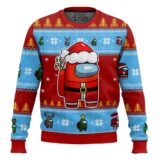 Hooktab Santa Among Us Ugly Christmas Sweater