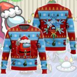 Hooktab Santa Among Us Ugly Christmas Sweater