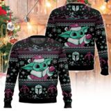 Hooktab Santa Baby Yoda Star Wars Ugly Christmas Sweater