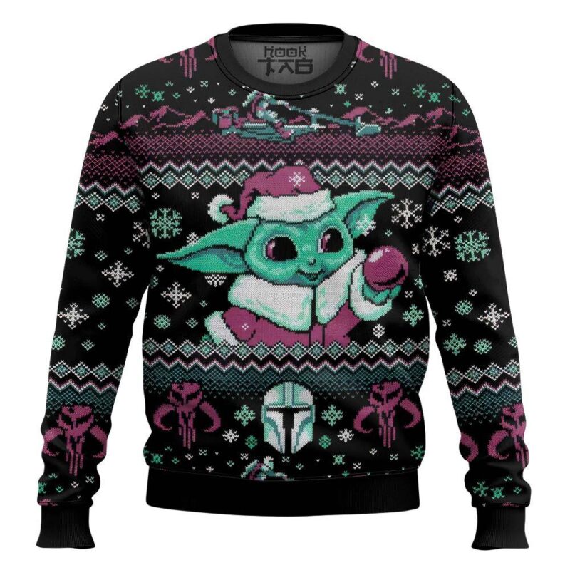 Hooktab Santa Baby Yoda Star Wars Ugly Christmas Sweater