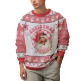 Hooktab Santa Christmas Vibes Ugly Christmas Sweater