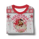 Hooktab Santa Christmas Vibes Ugly Christmas Sweater