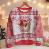 Hooktab Santa Christmas Vibes Ugly Christmas Sweater