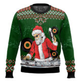 Hooktab Santa Claus DJ Ugly Christmas Sweater