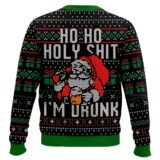 Hooktab Santa Claus Ho Ho Holy Shit I'm Drunk Ugly Christmas Sweater