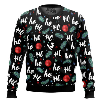 Hooktab Santa Claus Laughing Ugly Christmas Sweater