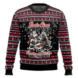 Hooktab Santa Claus World Tour Ugly Christmas Sweater