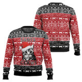 Hooktab Santa Claws Cat Ugly Christmas Sweater