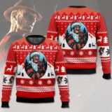 Hooktab Santa Freddy Krueger A Nightmare On Elm Street Ugly Christmas Sweater