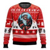 Hooktab Santa Freddy Krueger A Nightmare On Elm Street Ugly Christmas Sweater