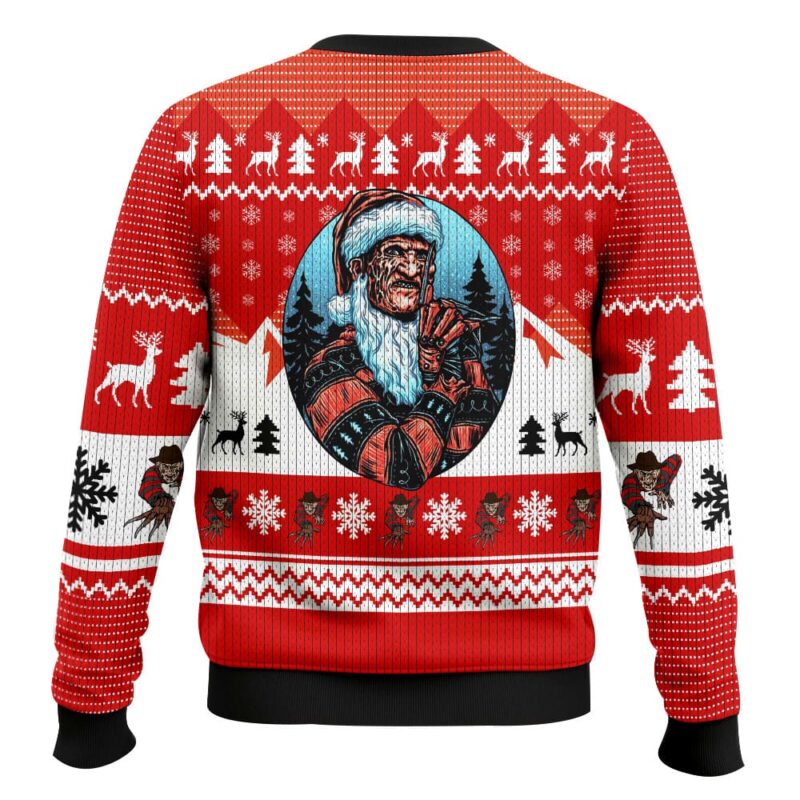 Hooktab Santa Freddy Krueger A Nightmare On Elm Street Ugly Christmas Sweater Hooktab Santa Freddy Krueger A Nightmare On Elm Street Ugly Christmas Sweater