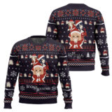 Hooktab Santa Girls Beyond The Boundary Ugly Christmas Sweater