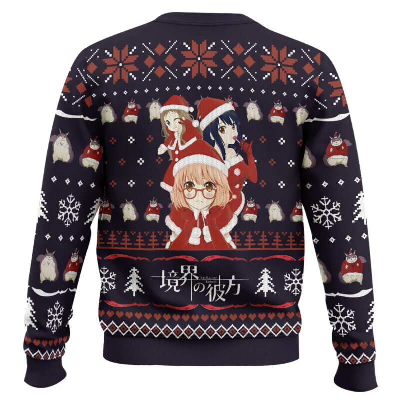 Hooktab Santa Girls Beyond The Boundary Ugly Christmas Sweater Hooktab Santa Girls Beyond The Boundary Ugly Christmas Sweater
