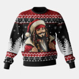 Hooktab Santa Jack Pirates Of The Caribbean Ugly Christmas Sweater