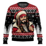 Hooktab Santa Jack Pirates Of The Caribbean Ugly Christmas Sweater