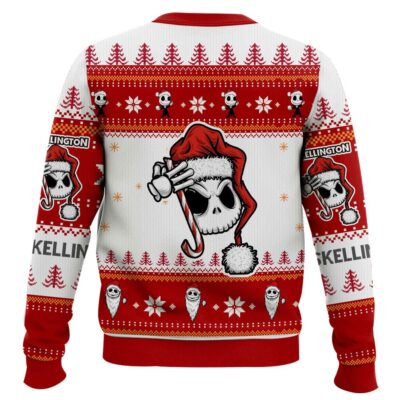 Hooktab Santa Jack Skellington Ugly Christmas Sweater