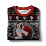 Hooktab Santa Jason Voorhees Have A Killer Day Ugly Christmas Sweater
