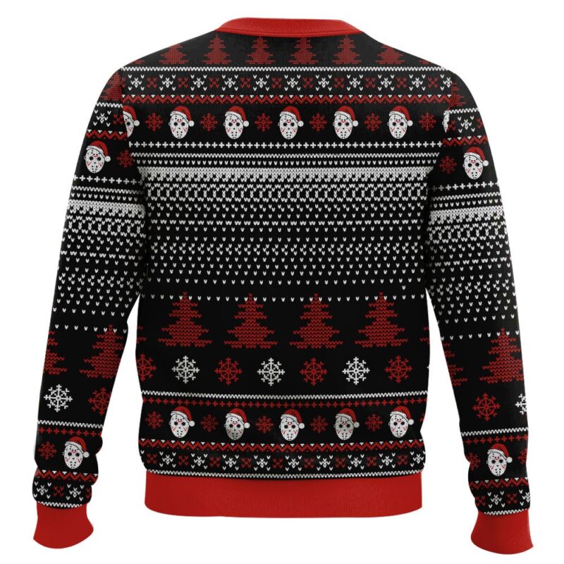 Hooktab Santa Jason Voorhees Have A Killer Day Ugly Christmas Sweater Hooktab Santa Jason Voorhees Have A Killer Day Ugly Christmas Sweater