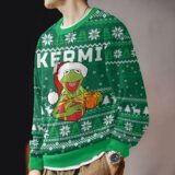 Hooktab Santa Kermit The Muppet Show Ugly Christmas Sweater